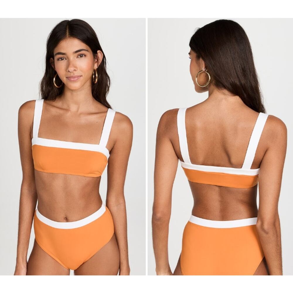 STAUD Liv/Devon Bikini Set In Nectarine